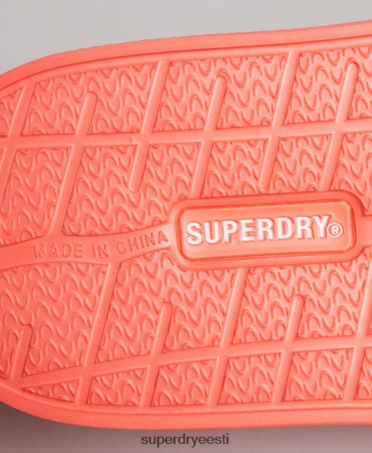 Superdry naised põhibasseini liugurid B2LT44380 kingad korallid