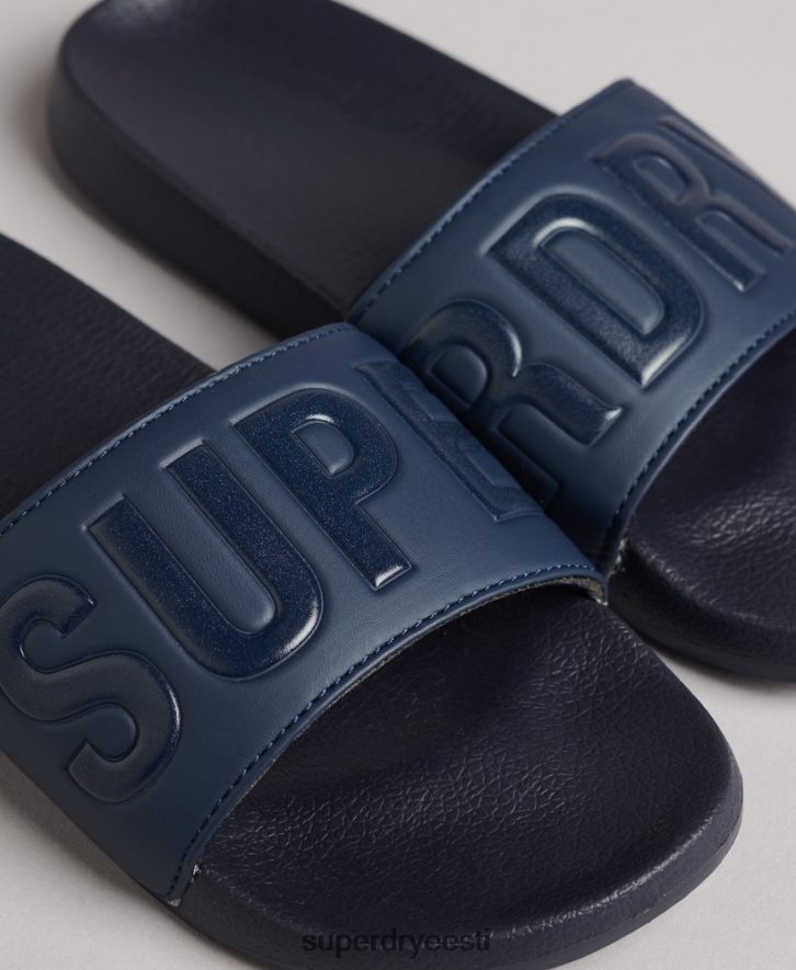 Superdry naised põhibasseini liugurid B2LT44381 kingad merevägi