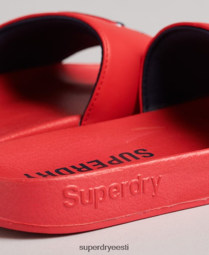 Superdry naised põhibasseini liugurid B2LT44404 kingad punane