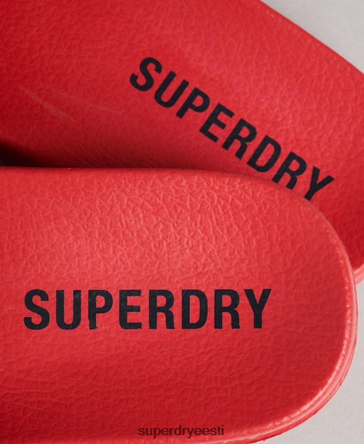 Superdry naised põhibasseini liugurid B2LT44404 kingad punane