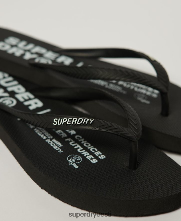 Superdry naised vegan plätud B2LT42159 kingad must