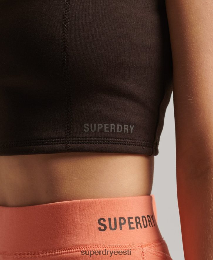 Superdry naised tehniline rinnahoidja top B2LT42997 Riietus pruun