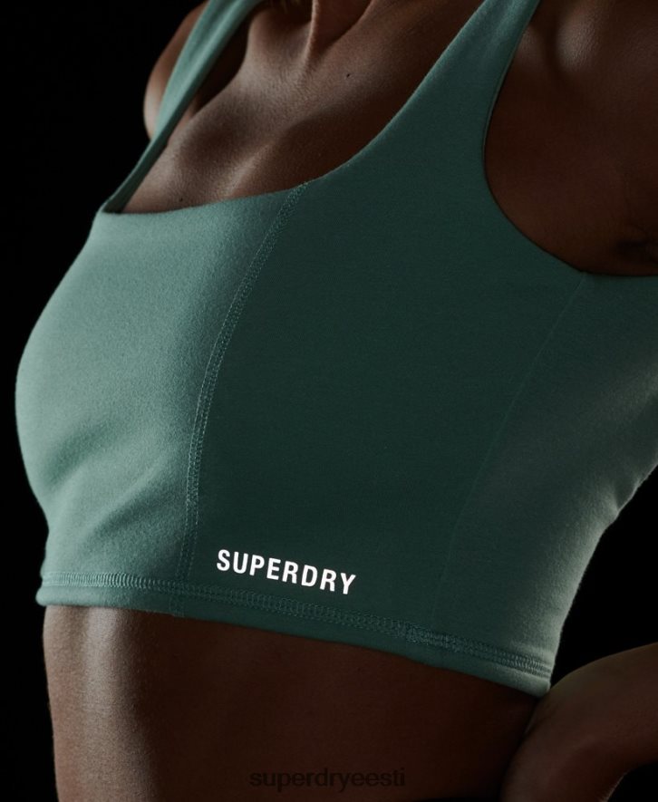 Superdry naised tehniline rinnahoidja top B2LT42998 Riietus roheline