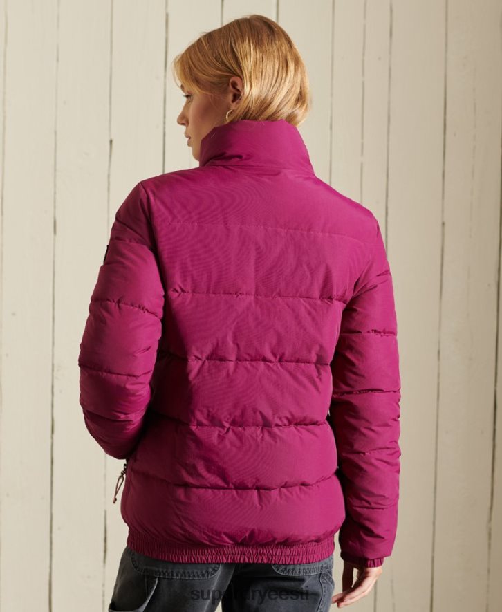 Superdry naised allikas retro puffer jope B2LT45587 Riietus lilla