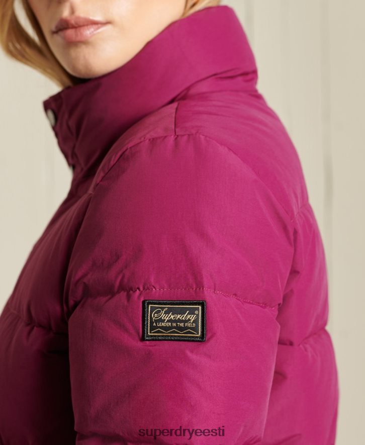 Superdry naised allikas retro puffer jope B2LT45587 Riietus lilla