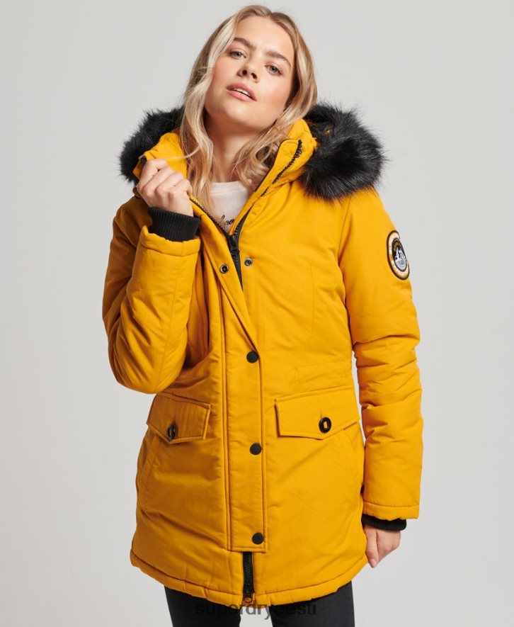 Superdry naised ashley everesti parkjakk B2LT45740 Riietus kollane