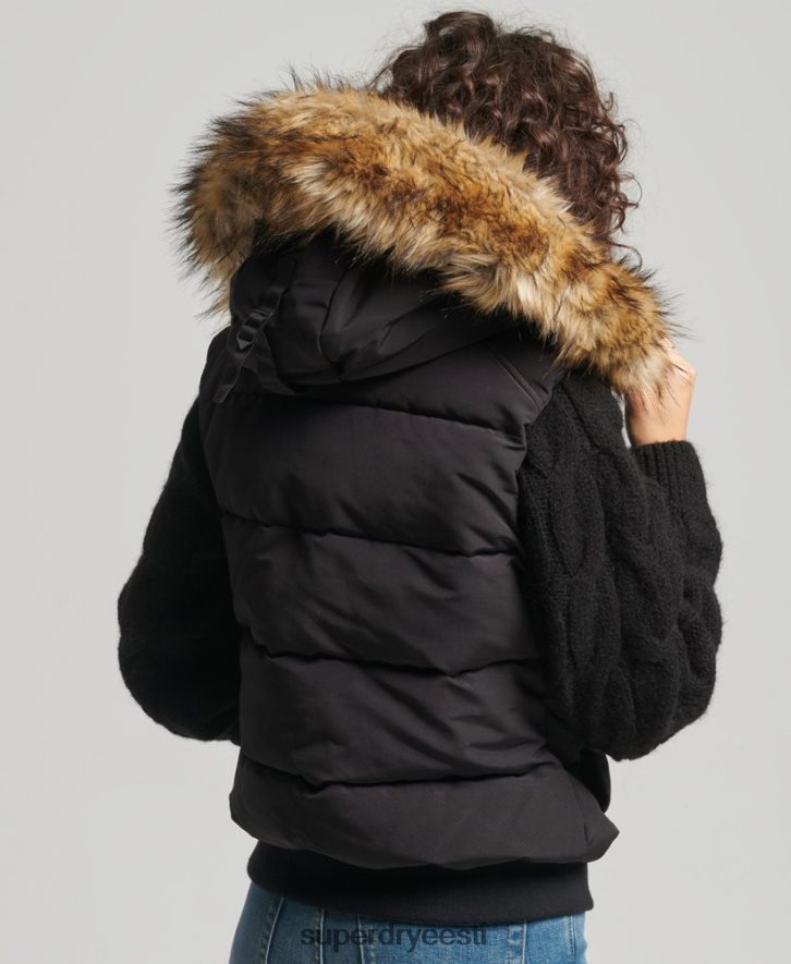 Superdry naised ella gilet B2LT45533 Riietus must