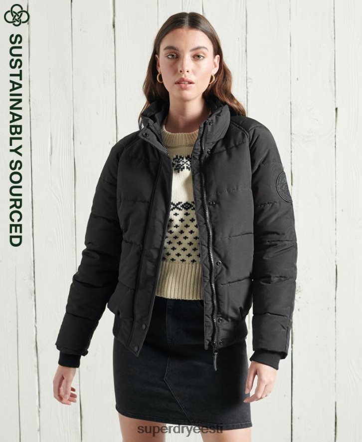 Superdry naised everest kapuutsita bomber jope B2LT45718 Riietus must