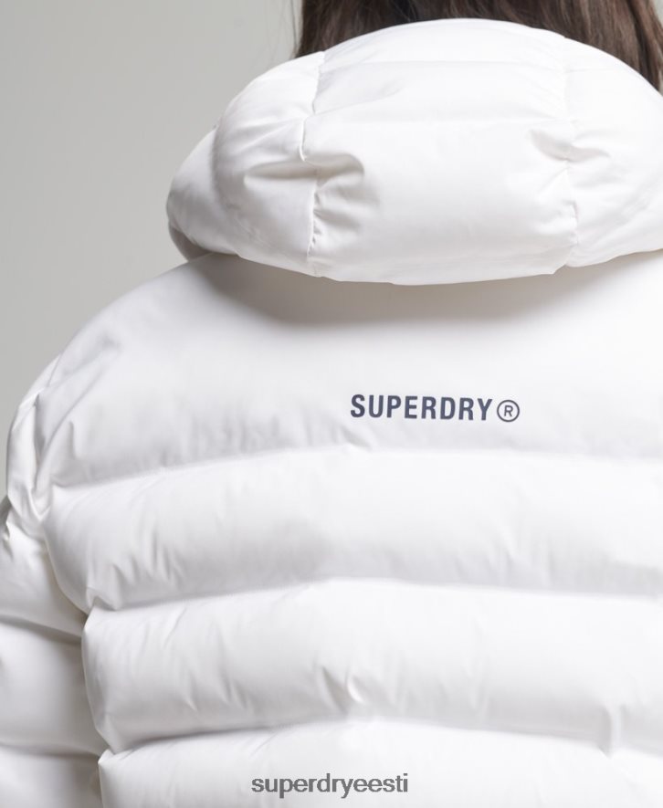 Superdry naised igal hooajal polsterdatud jope B2LT45603 Riietus valge