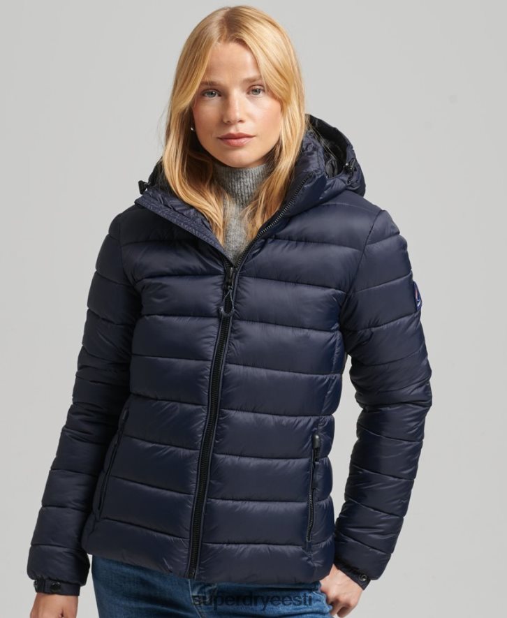 Superdry naised kapuutsiga klassikaline puhvis jope B2LT43687 Riietus merevägi