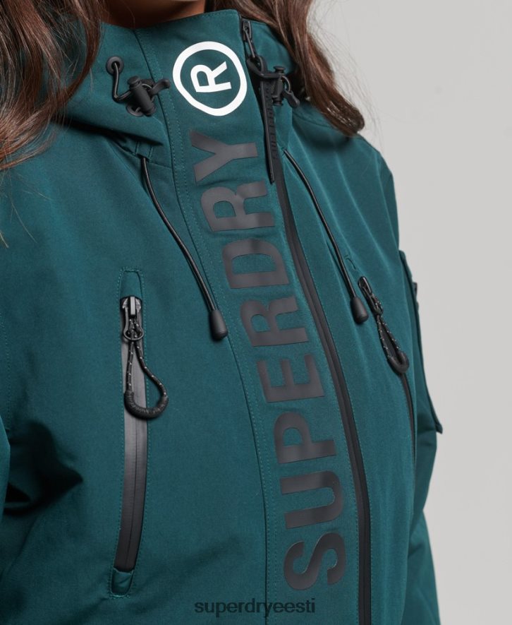 Superdry naised kapuutsiga ülim sd-tuulejope B2LT43629 Riietus roheline