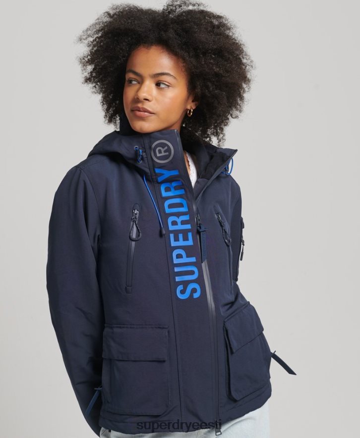 Superdry naised kapuutsiga ülim sd-tuulejope B2LT43664 Riietus merevägi