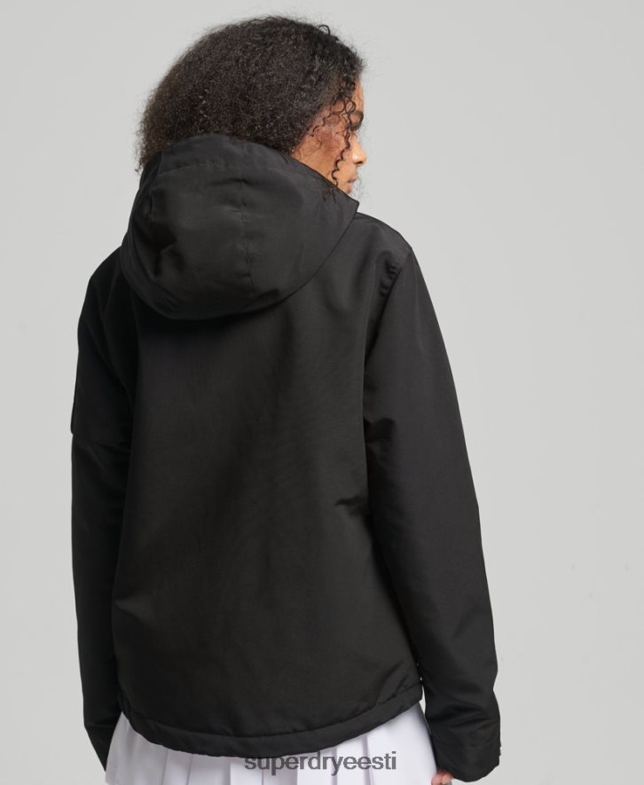 Superdry naised kapuutsiga ülim sd-tuulejope B2LT43806 Riietus must