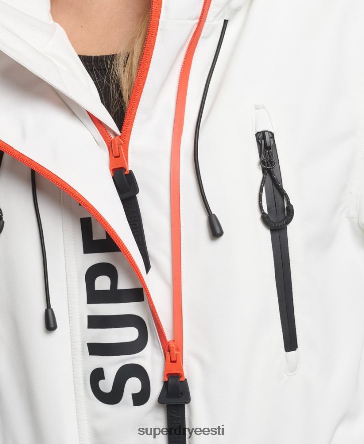 Superdry naised kapuutsiga ülim sd-tuulejope B2LT43821 Riietus valge