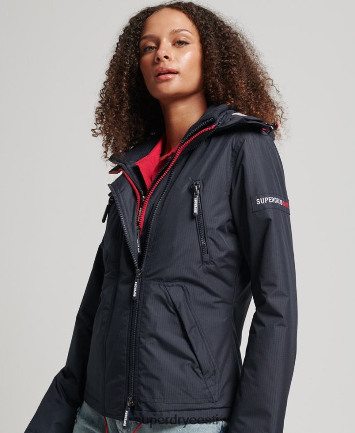 Superdry naised kapuutsiga logoga tuulejope B2LT43830 Riietus merevägi