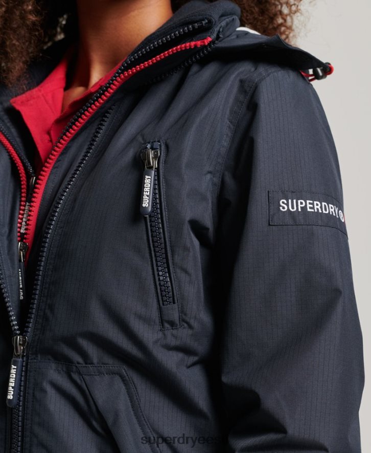 Superdry naised kapuutsiga logoga tuulejope B2LT43830 Riietus merevägi