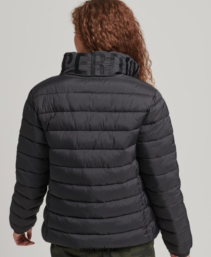 Superdry naised klassikaline logoga puffjakk B2LT45418 Riietus must