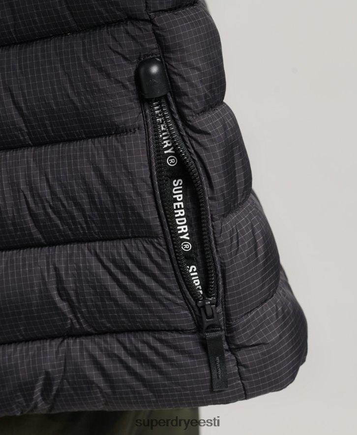 Superdry naised klassikaline logoga puffjakk B2LT45418 Riietus must