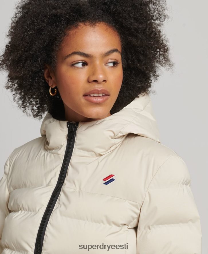 Superdry naised kuumtihendatud polsterdatud jope B2LT43679 Riietus beež