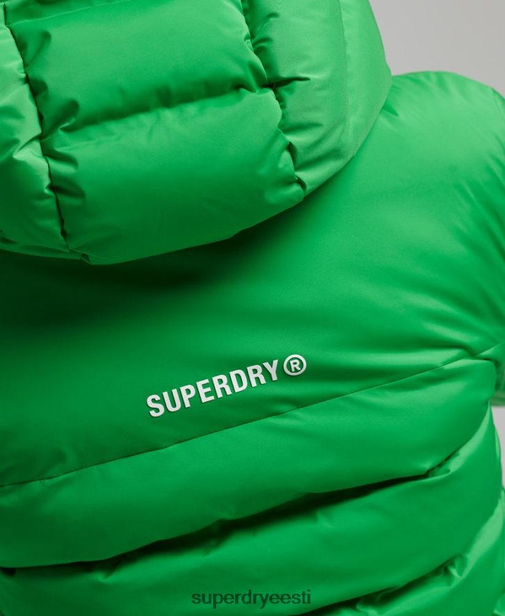 Superdry naised kuumtihendatud polsterdatud jope B2LT45626 Riietus roheline