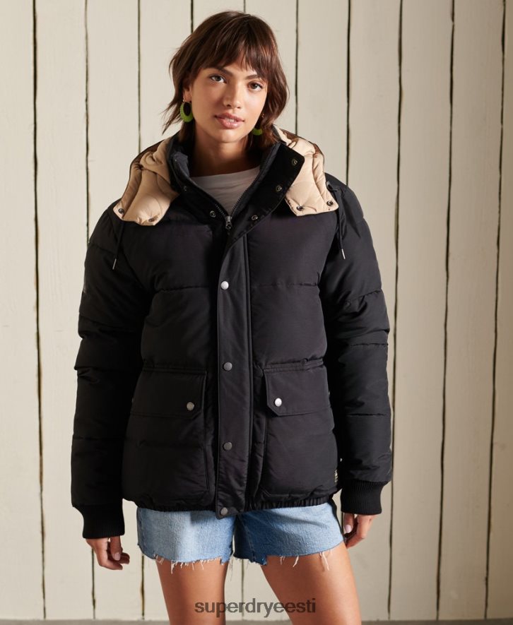 Superdry naised ülisuur mägine puffjakk B2LT45566 Riietus tumesinine