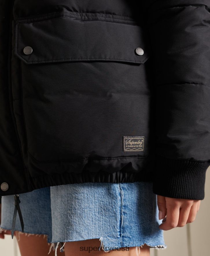 Superdry naised ülisuur mägine puffjakk B2LT45566 Riietus tumesinine