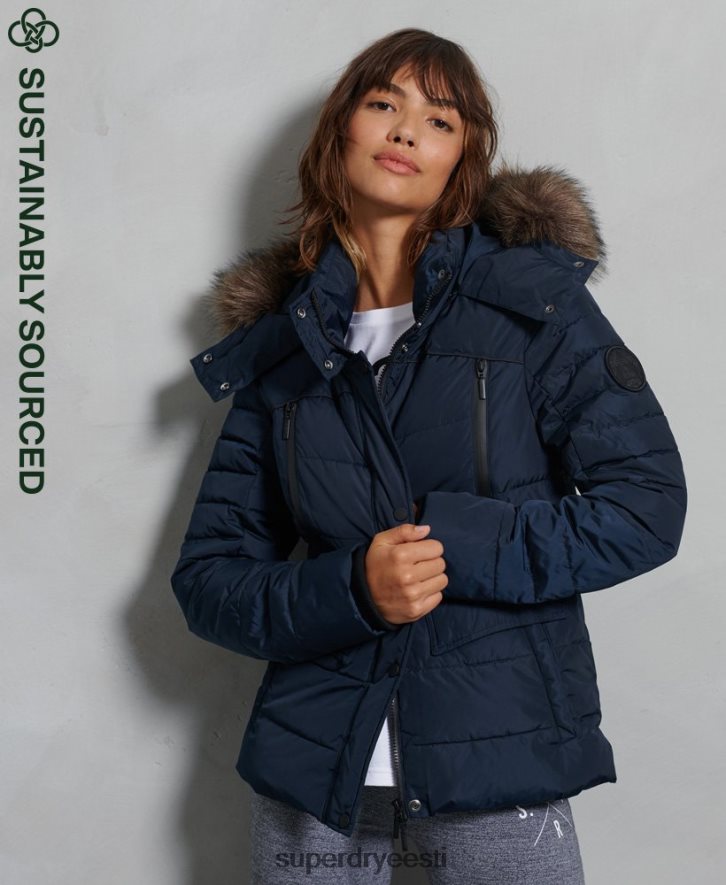 Superdry naised liustikupolsterdatud jope B2LT45654 Riietus merevägi