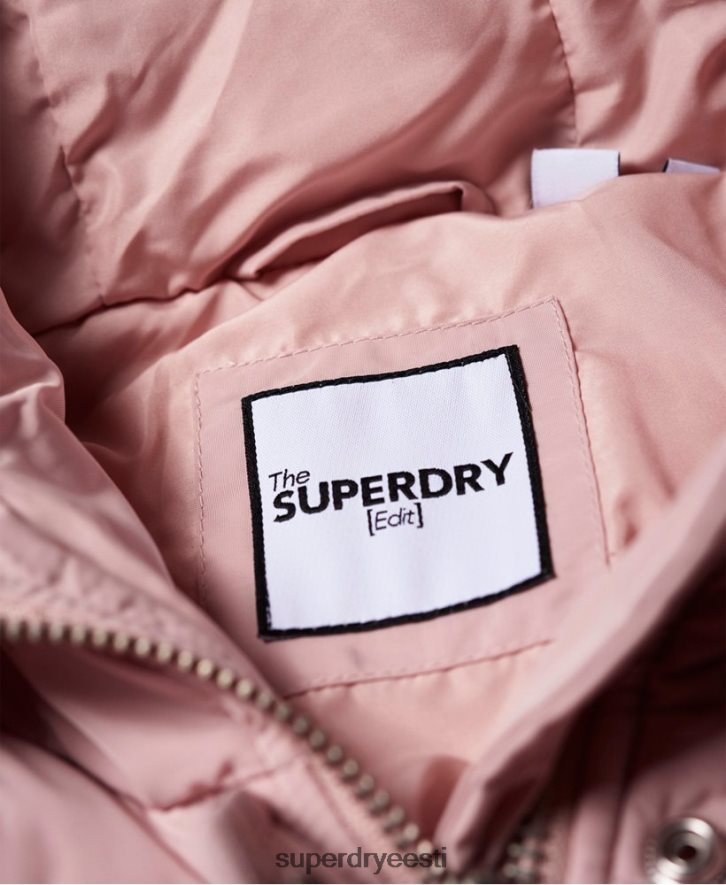 Superdry naised luksuslik õngejada puffjakk B2LT43848 Riietus roosa