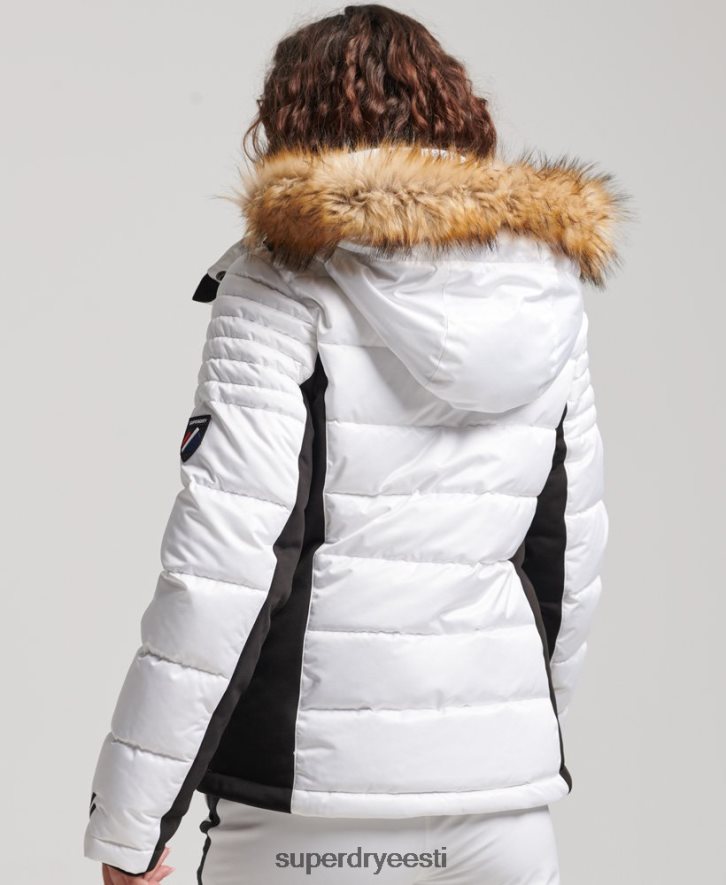 Superdry naised lumeluks puffjope B2LT43567 Riietus valge