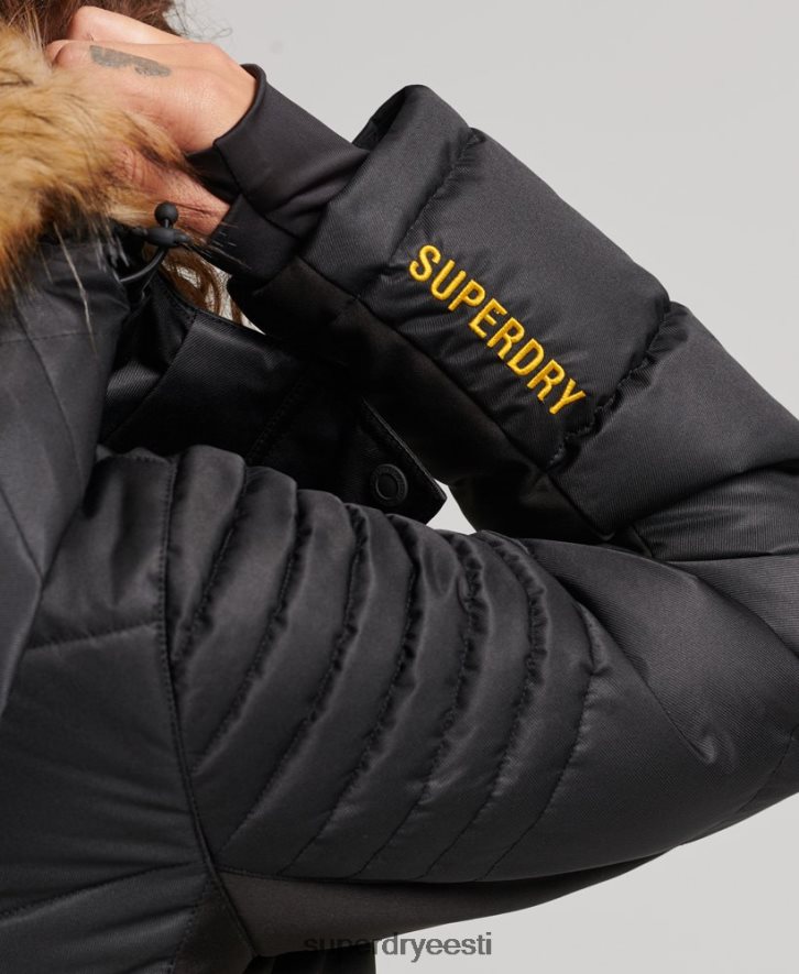 Superdry naised lumeluks puffjope B2LT43568 Riietus must