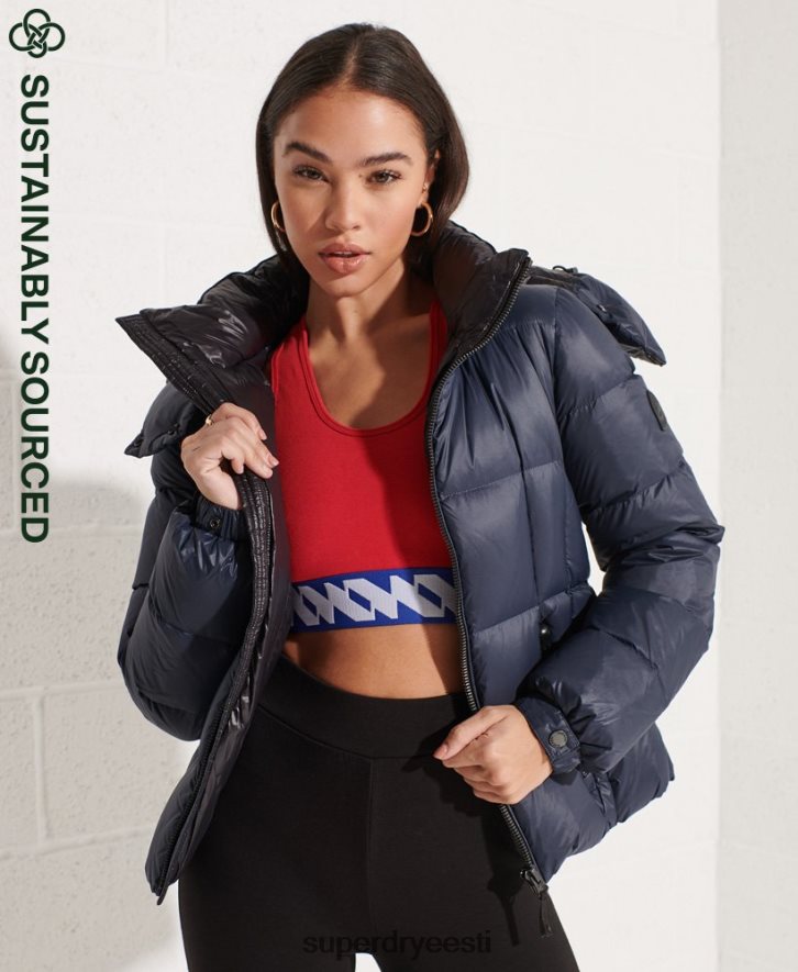 Superdry naised mägi kapuutsiga sulejope B2LT45598 Riietus merevägi