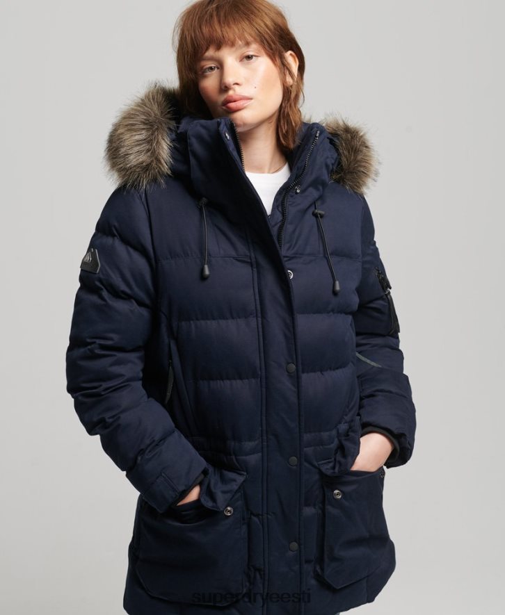 Superdry naised mikrokiust ekspeditsiooni parka jope B2LT43658 Riietus merevägi