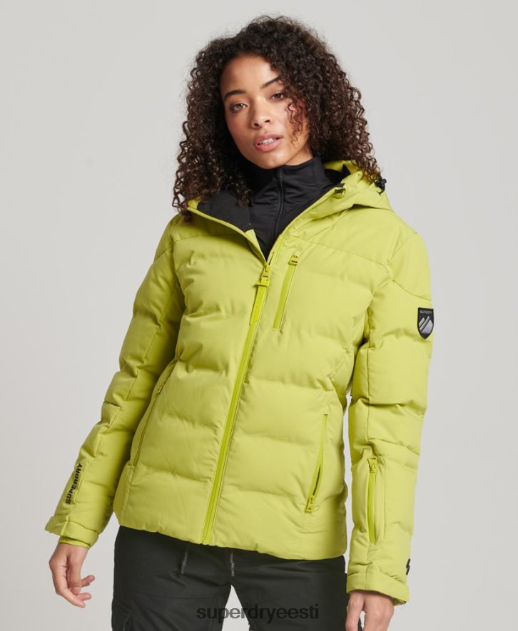 Superdry naised motion pro puffer jope B2LT43549 Riietus kollane