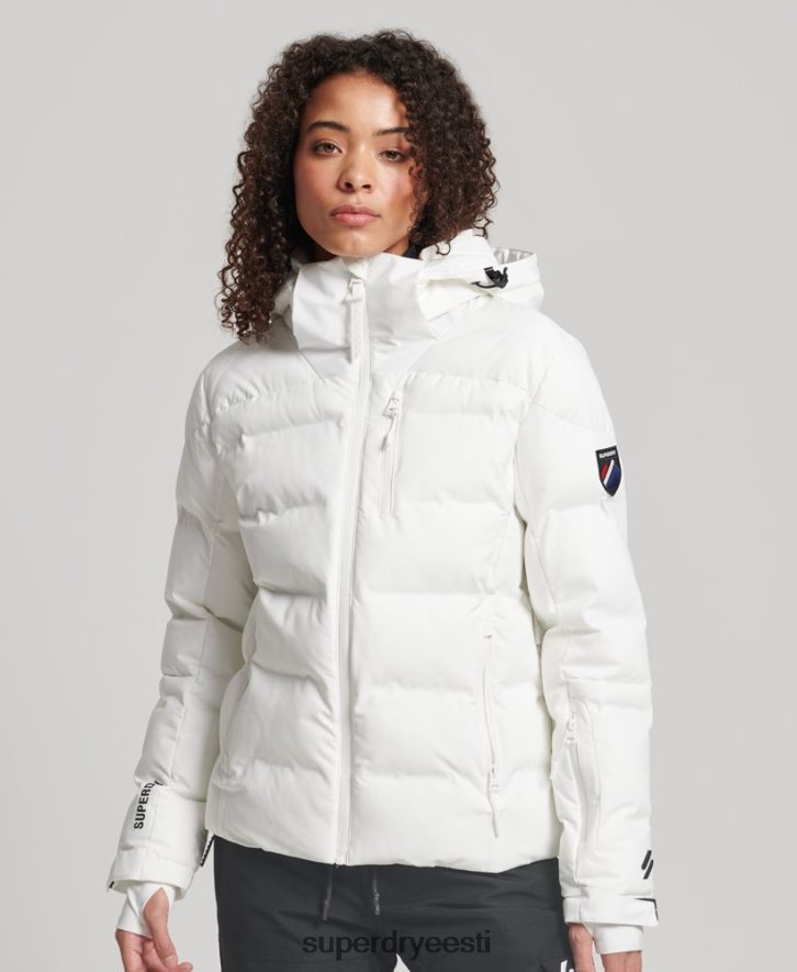 Superdry naised motion pro puffer jope B2LT43638 Riietus valge