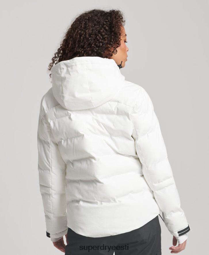 Superdry naised motion pro puffer jope B2LT43638 Riietus valge