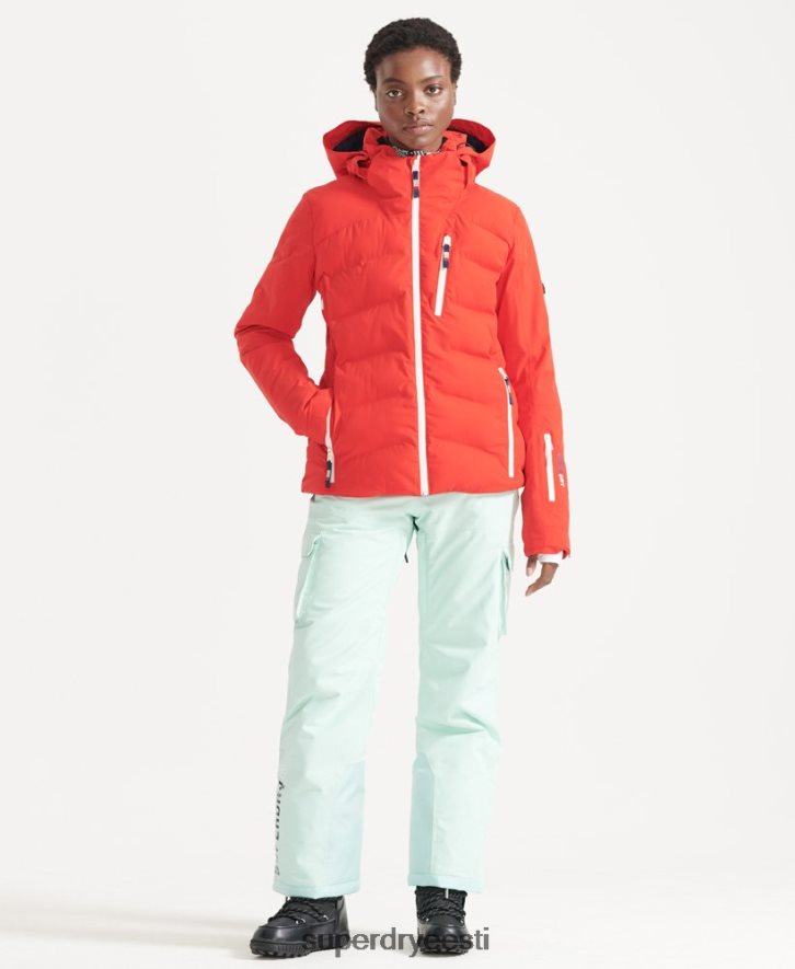 Superdry naised motion pro puffer jope B2LT43832 Riietus punane