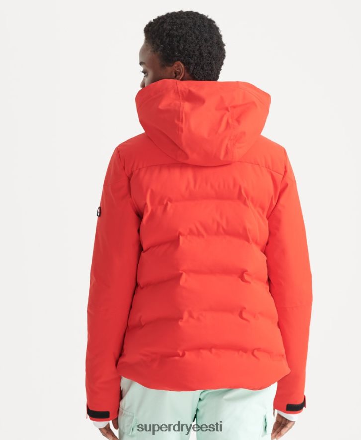 Superdry naised motion pro puffer jope B2LT43832 Riietus punane