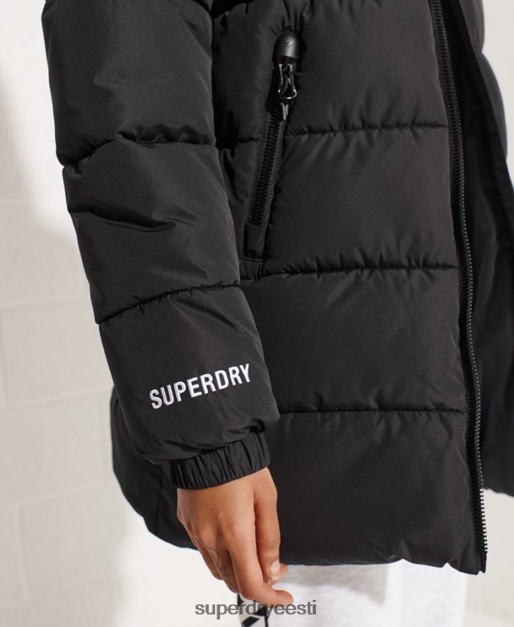 Superdry naised õngejadaga spordijakk B2LT45527 Riietus must