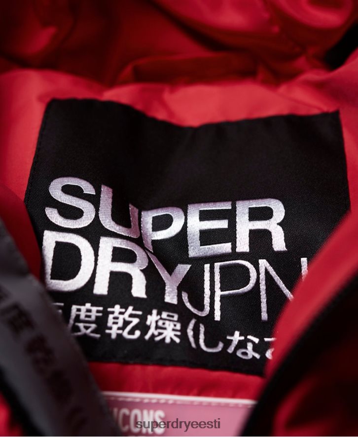 Superdry naised piiritusepuhvri ikoonjakk B2LT43831 Riietus punane