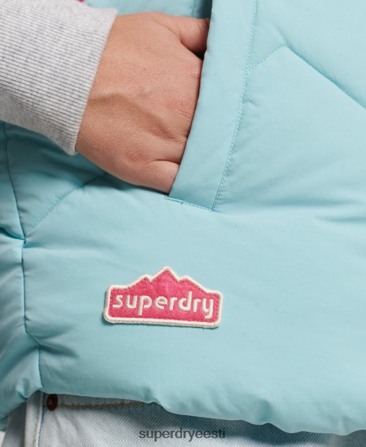 Superdry naised retro paneeliga puhvriie B2LT45473 Riietus helesinine