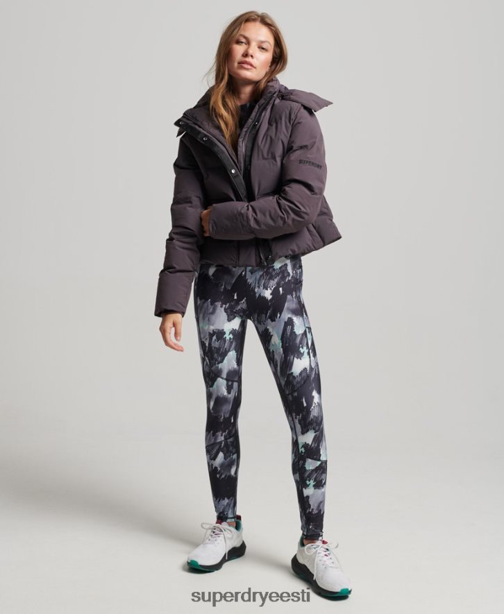 Superdry naised rongi boxy puffer jope B2LT45456 Riietus lilla