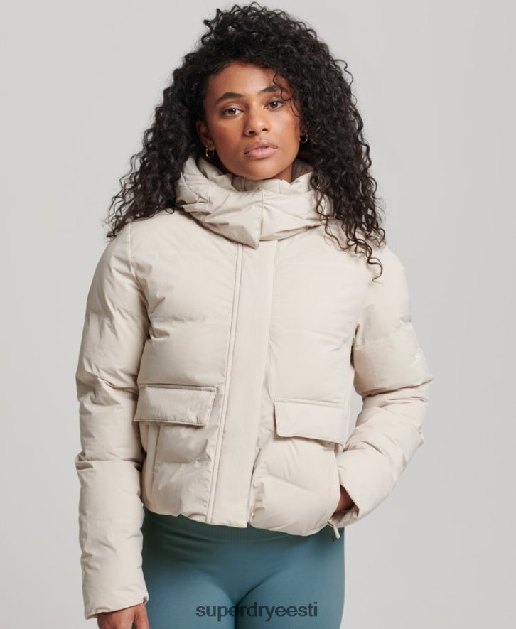 Superdry naised rongi boxy puffer jope B2LT45548 Riietus beež