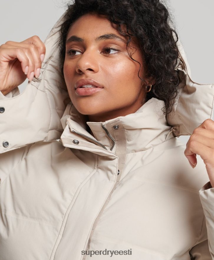 Superdry naised rongi boxy puffer jope B2LT45548 Riietus beež