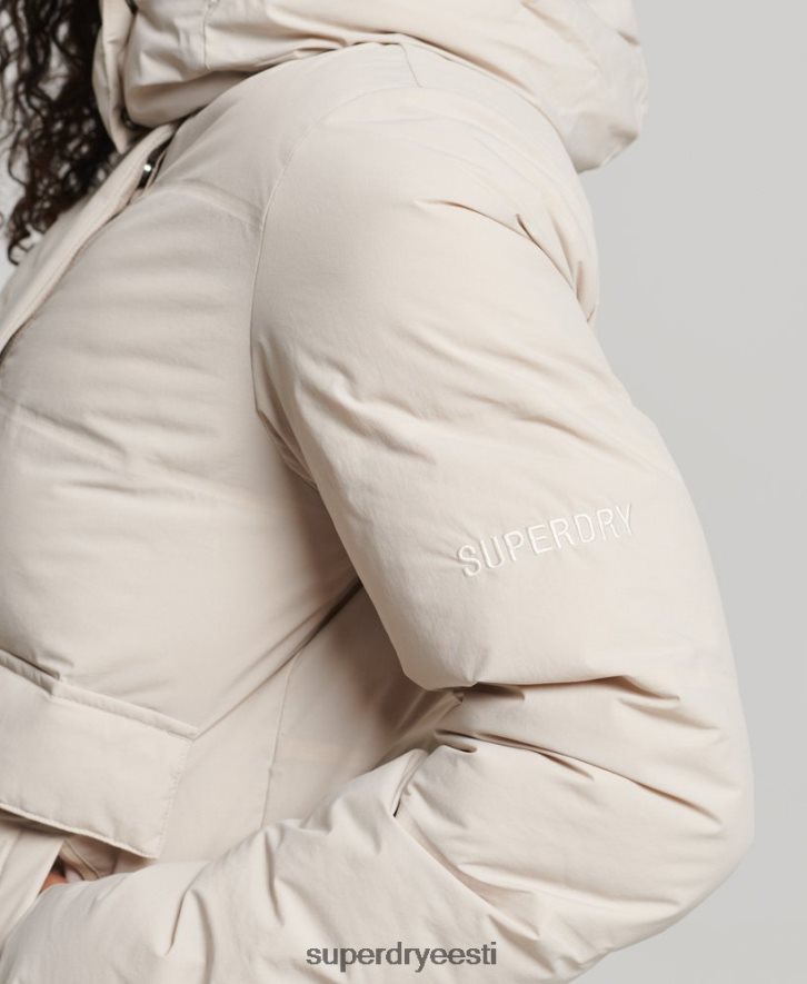 Superdry naised rongi boxy puffer jope B2LT45548 Riietus beež