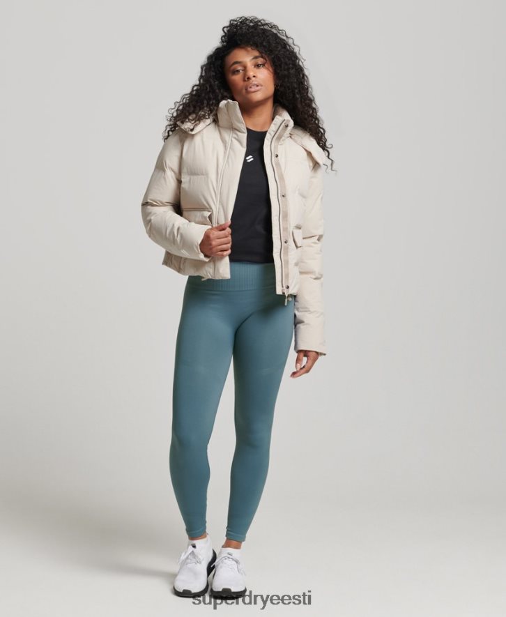 Superdry naised rongi boxy puffer jope B2LT45548 Riietus beež