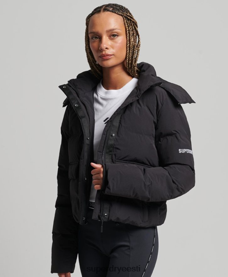 Superdry naised rongi boxy puffer jope B2LT45596 Riietus must