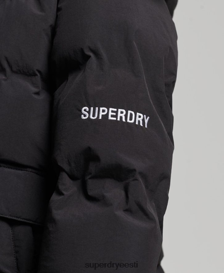 Superdry naised rongi boxy puffer jope B2LT45596 Riietus must