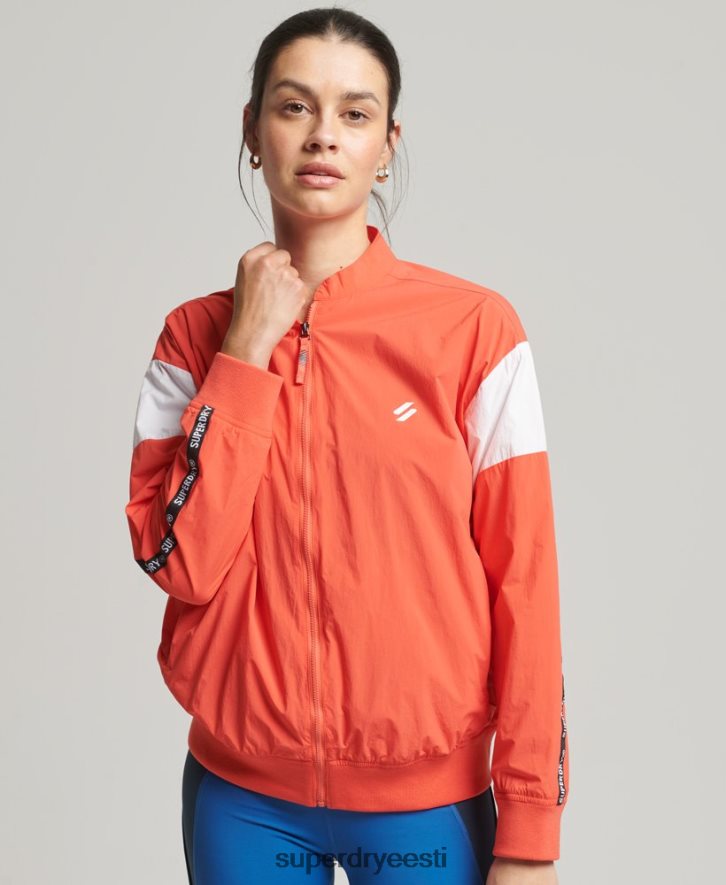 Superdry naised rongi ülisuur bomber jope B2LT45489 Riietus korallid