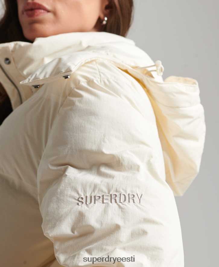 Superdry naised rongi õngejada polsterdatud jope B2LT45520 Riietus kreem