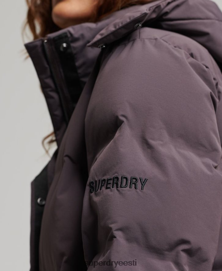 Superdry naised rongi õngejada polsterdatud jope B2LT46342 Riietus lilla